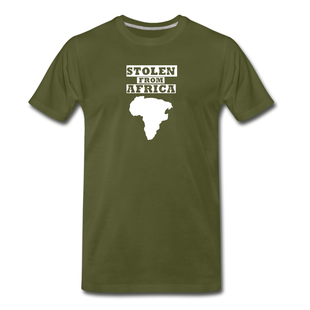 Stolen From Africa T-shirt (Olive Green)